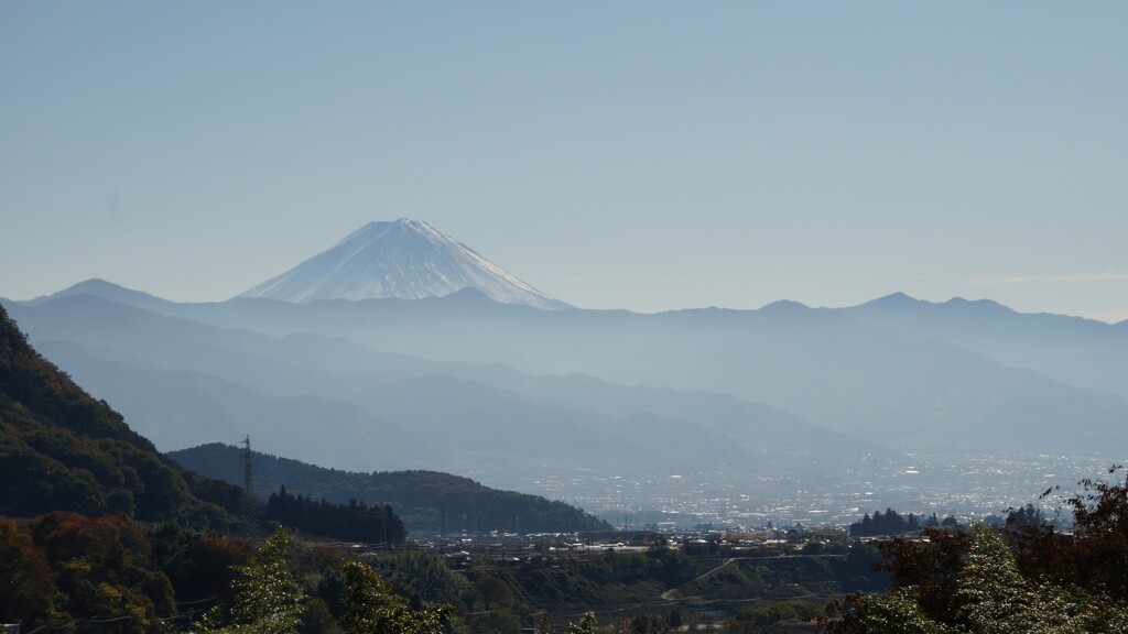 富士山 大沢バス停 山梨市 DSC06143