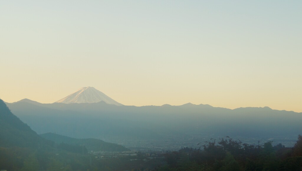 富士山 大沢バス停 山梨市 DSC06126