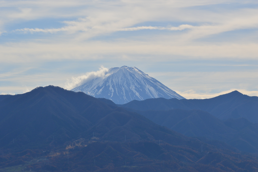 富士塚・山梨県山梨市万力（フルーツ公園）