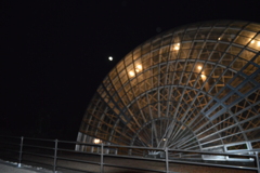 2022年11月8日月食　山梨県笛吹川フルーツ公園