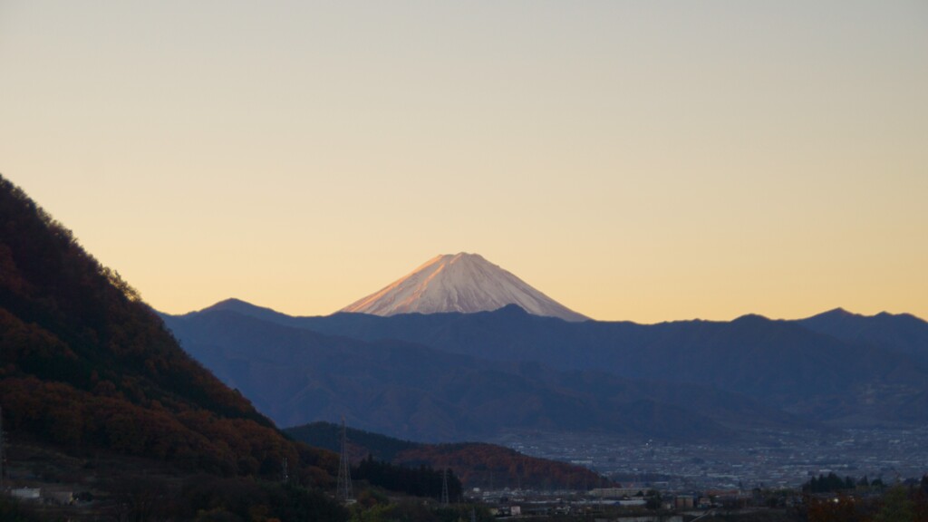 富士山 大沢バス停 山梨市 DSC06260