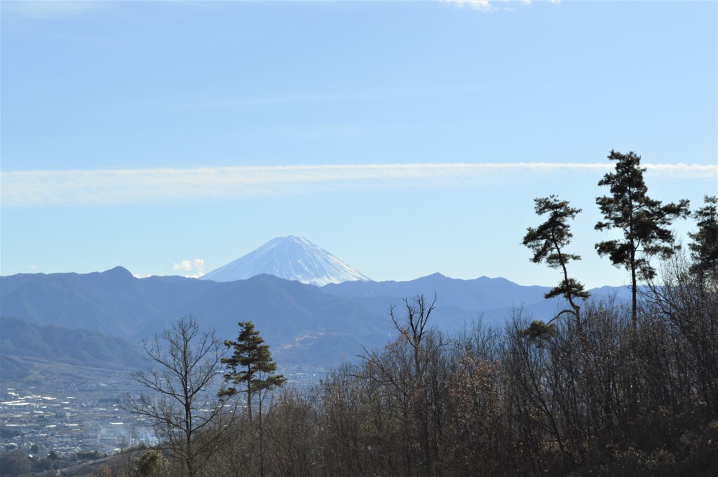 富士山 フルーツライン 展望ポイント 山梨県 山梨市北 DSC_0014