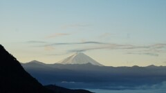 富士山 雲海 大沢バス停 山梨市 DSC06125