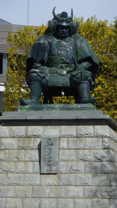 日本の風景 武田信虎公像 甲府市 山梨県
