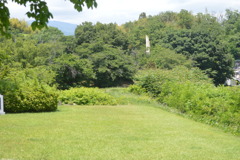 山梨県　山梨市　碑　万力公園　万葉の森