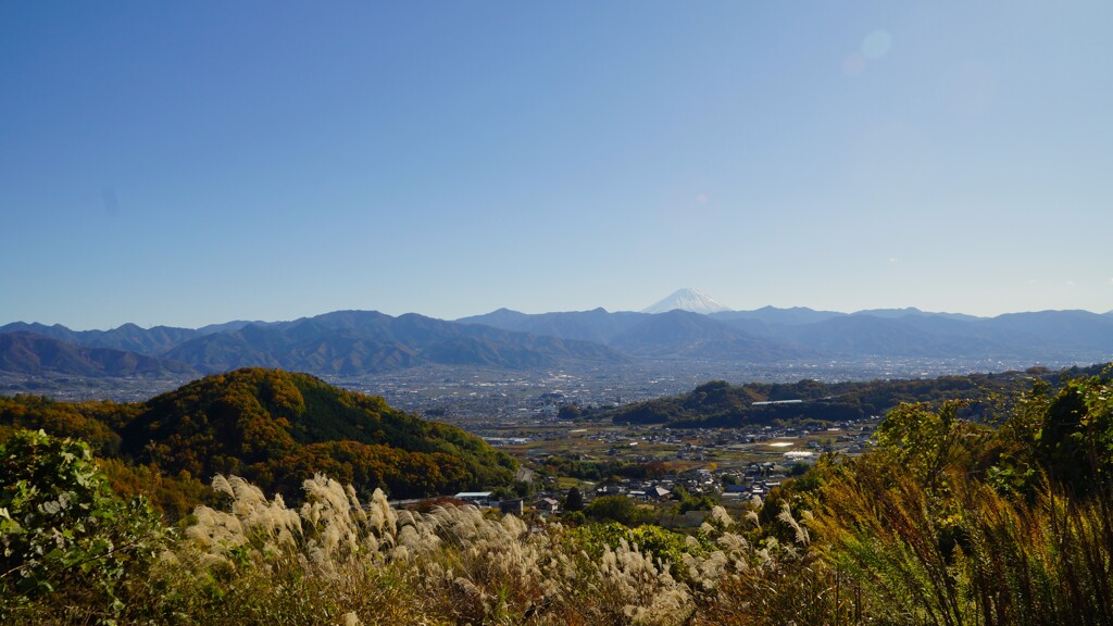 富士山 フルーツライン 展望ポイント 山梨市 山梨県 DSC06196