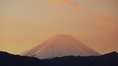 朝焼け 富士山 笛吹川フルーツ公園 山梨市 山梨県 DSC04028