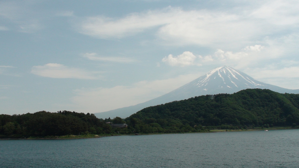 河口湖　富士山　山梨県