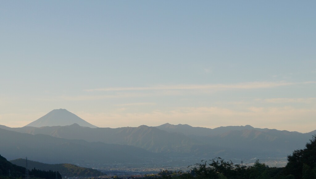 富士山 大沢バス停 山梨市 DSC06048