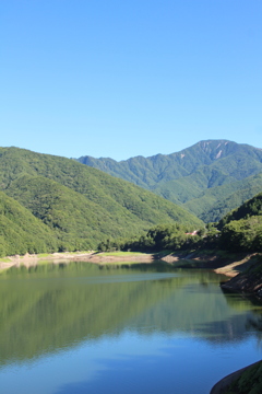 広瀬湖　雁坂トンネル　山梨県　山梨市　秩父多摩甲斐国立公園