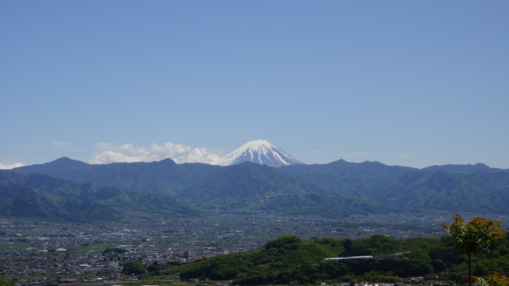 富士山 フルーツライン 展望ポイント  山梨市 山梨県 DSC05663
