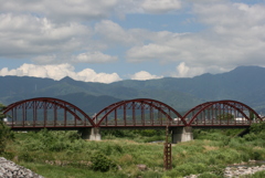 山梨県　山梨市　差し出の磯　めがね橋　笛吹川