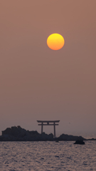 葉山町の日没