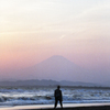 湘南海岸の日没