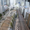 MIYASHITA PARK と 明治通り。