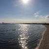9月の海。