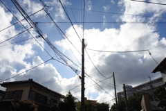 夏の空、夏の雲。