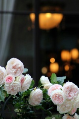 洋館の薔薇。