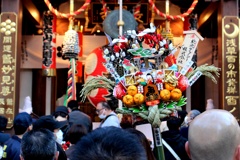 運をかっこむ。