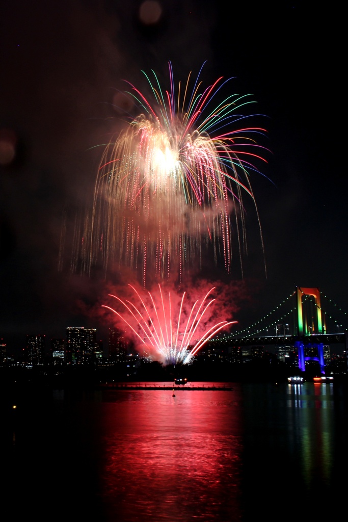 お台場レインボー花火2025。