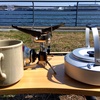 お台場の先っぽでお茶してきました。