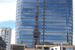 skybus の車窓から 東京タワー。