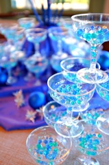 シャンパングラスタワー。