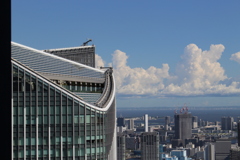 虎ノ門より東京湾を臨む。