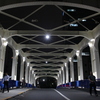 日本橋川 豊海橋ライトアップ。