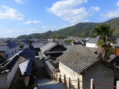 竹原 西方寺石段より