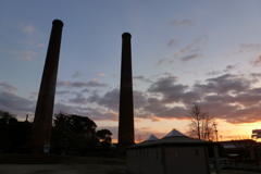 石炭記念公園 二本煙突