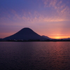 飯野山　夜明け