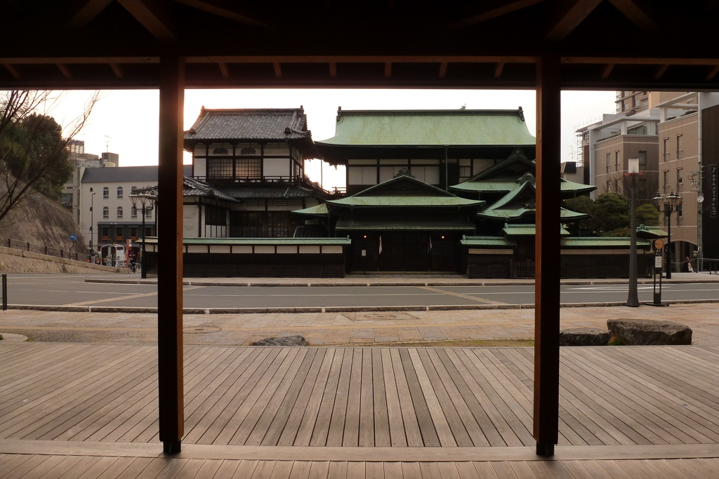 道後温泉 又新殿 夕景