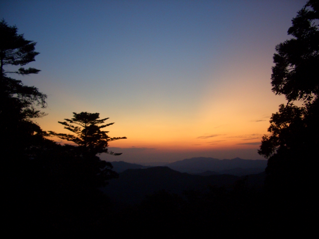 高野山　黄昏