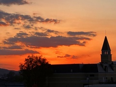 晩秋の夕陽