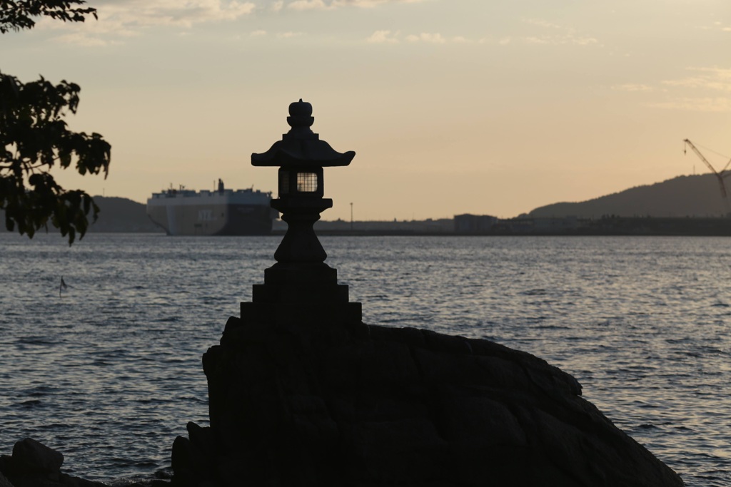 竹島の夕暮れ