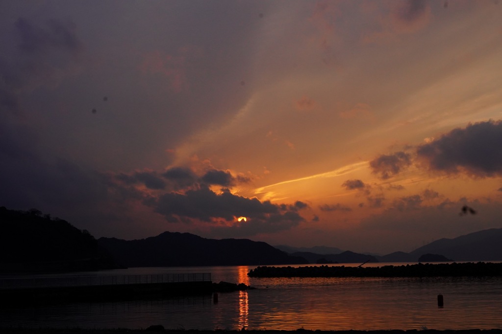 若狭の夕陽