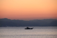江ノ島の夜明け
