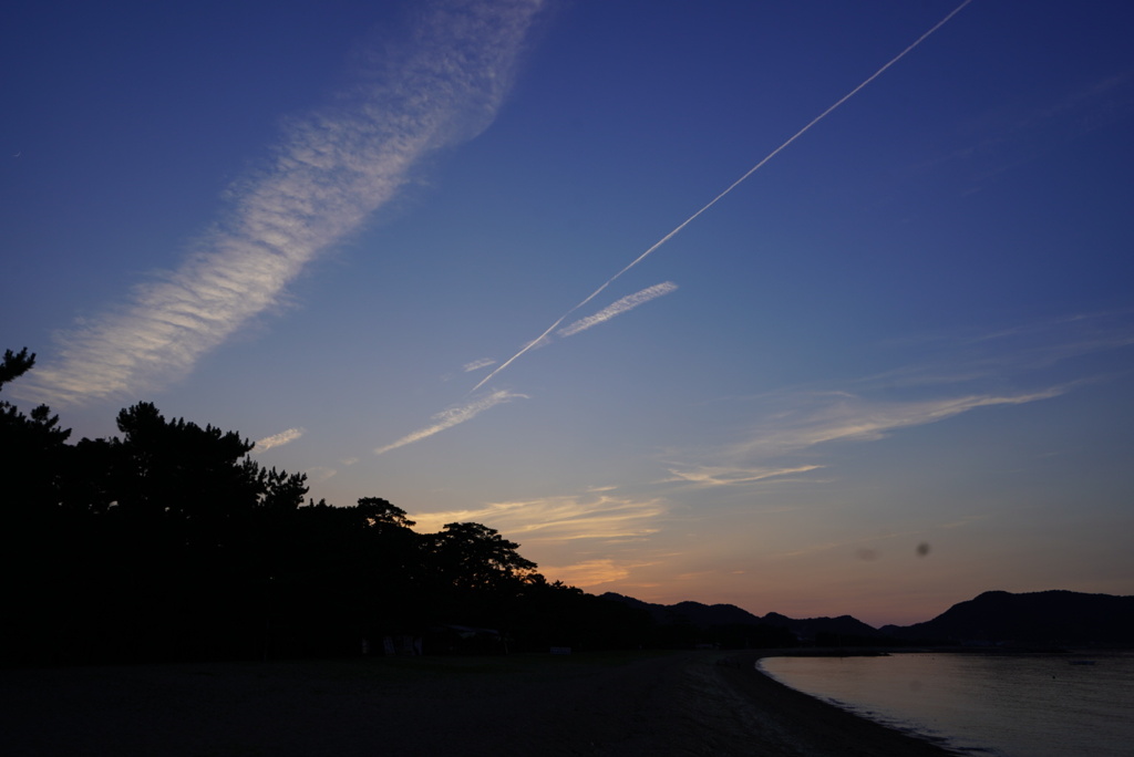 津田の松原…夕暮れ