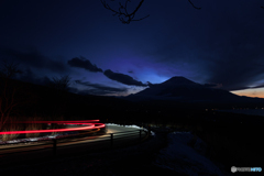 夕の富士
