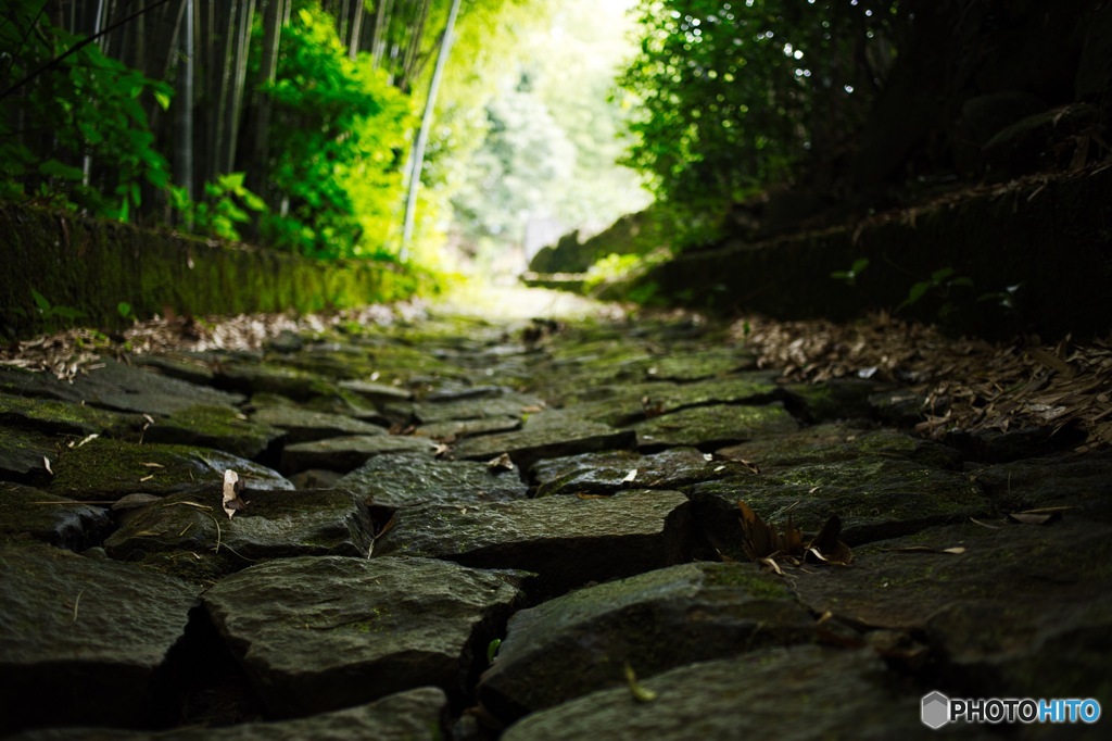 夏目漱石 石畳の道