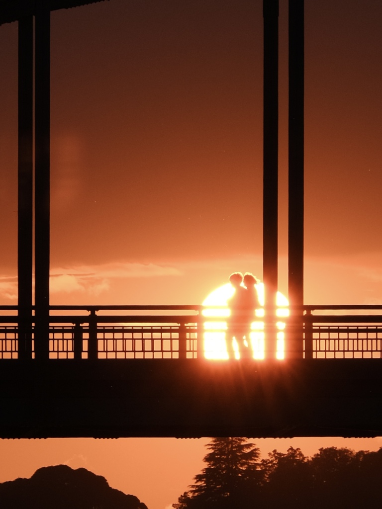 夕陽と橋3