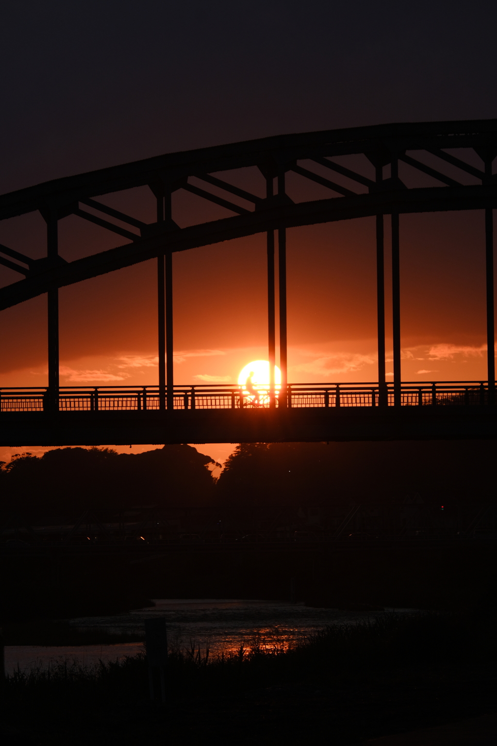 夕陽と橋2