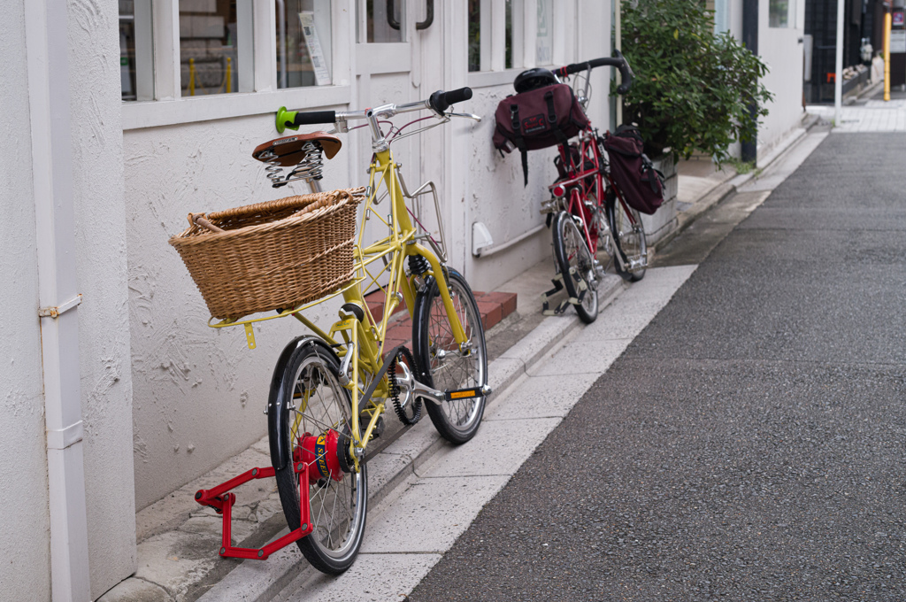 お洒落自転車駐輪中