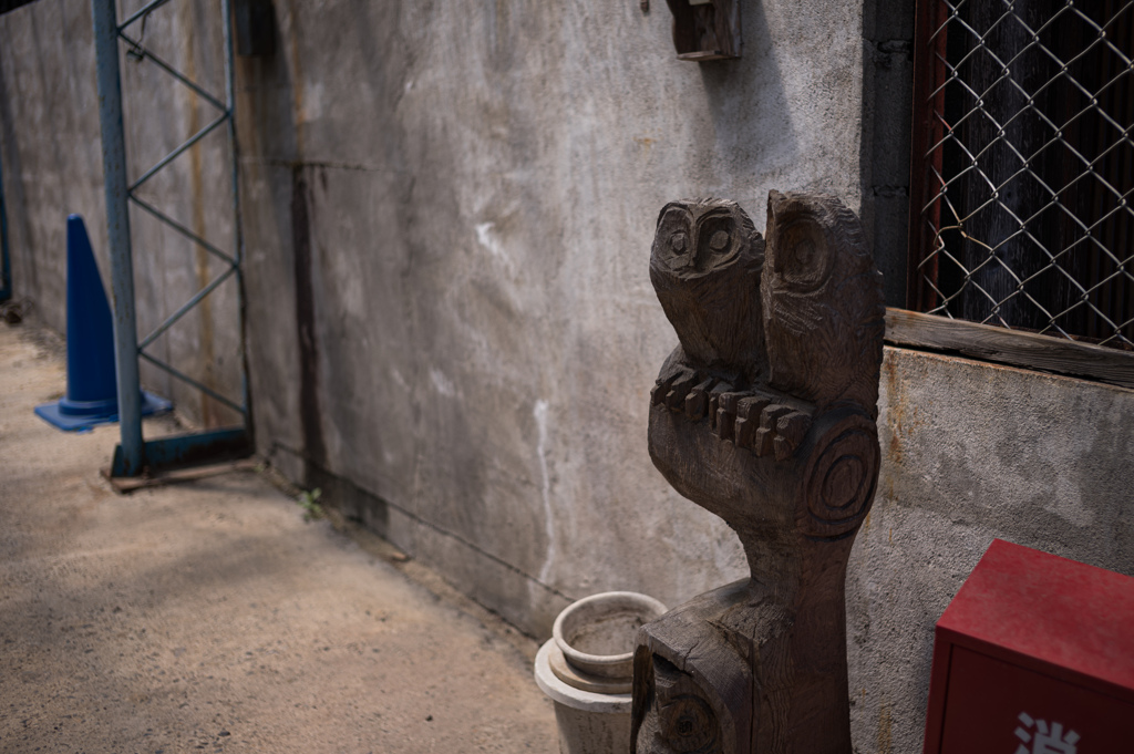 奈良散策　木掘梟