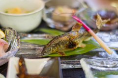 鮎塩焼き