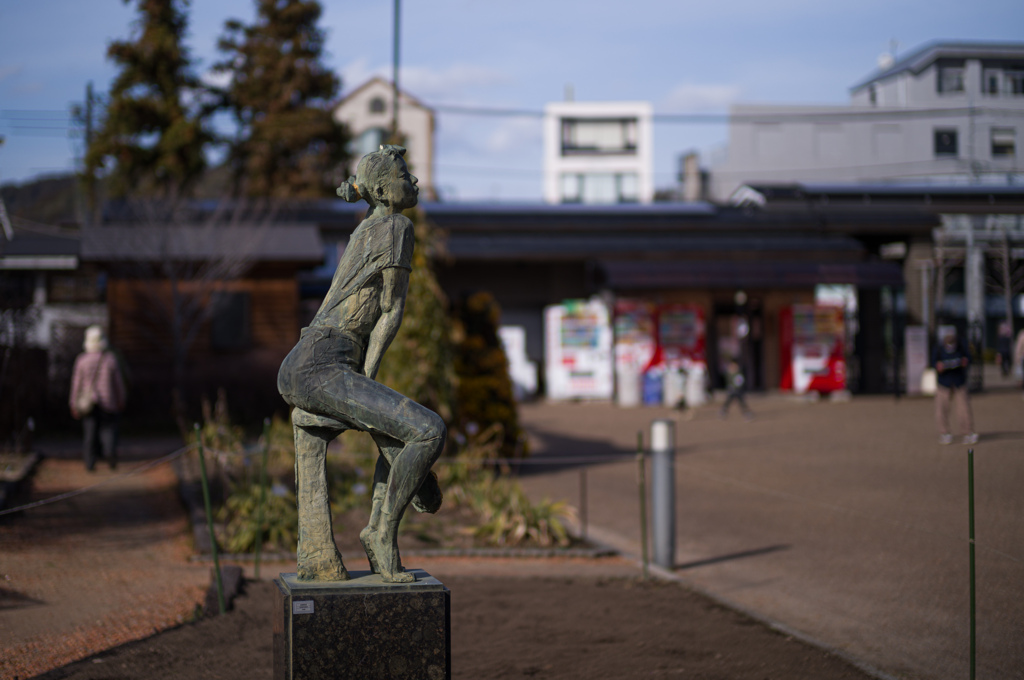 京都植物園　銅像1