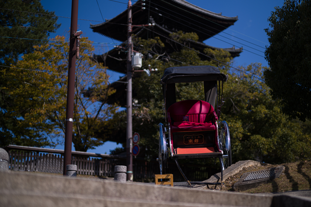 人力車と五重塔