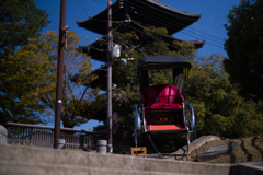 人力車と五重塔