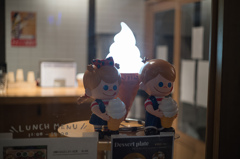 夜のソフトクリーム